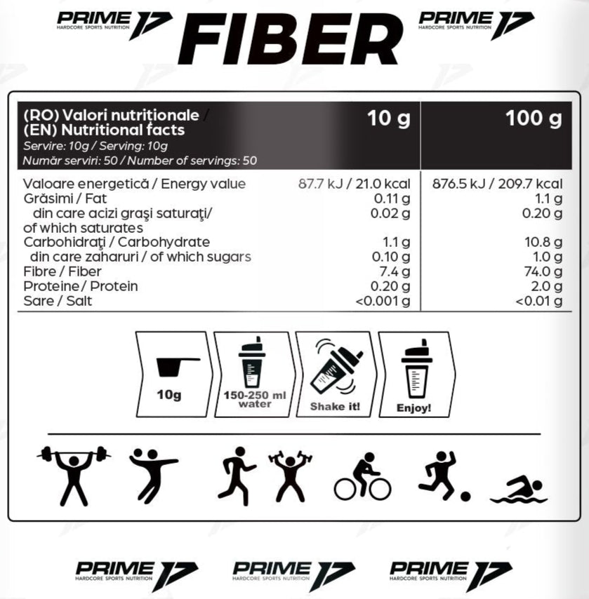 Fiber 500g/50 serv